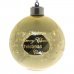 Χριστουγεννιάτικη Γυάλινη Μπάλα Φωτιζόμενη Χρυσή, με "Merry Christmas" (10cm)